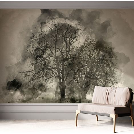 Fotomurale adesivo stickers - per camera da letto - per corridoio - decorazione casa moderna Alberi misteriosi 312x219 cm (1/5)