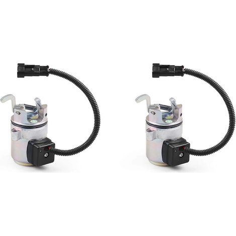 2 x 12V Kraftstoffabsperr-Magnetventile für Deutz 1011/2011 Motor 04287583 0428-7583 0428-7116 (1/5)