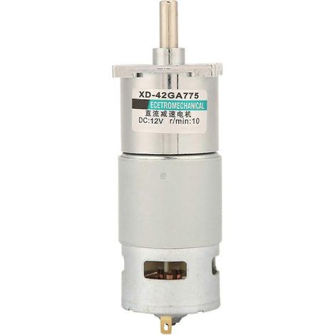 Moteur à engrenages CC XD-42GA775 10RPM 12V avec fonction de contrôle de vitesse, rotation avant et arrière. (1/5)