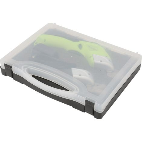 Ciseaux électriques sans fil, lame en acier au carbone, chargeur plastique, prise CN 100-240V, coupe sans effort. (1/5)