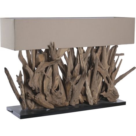 Lampara Sobremesa Raiz De Teca Reciclada 100X38X68 (1/5)