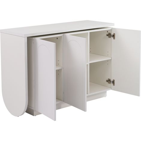 Escritorio giratorio en forma de L, 110 x 40 x 75 cm, blanco, escritorio esquinero para ordenador, tocador, ahorra espacio, moderno (1/5)