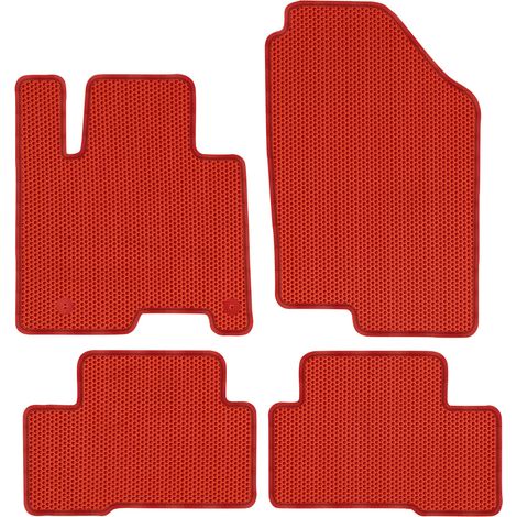 Hyundai Tucson IV Hybride (à partir de 2020). Tapis de sol dédiés - EVA ROUGE NIVELLEMENT D'ABEILLE (1/5)