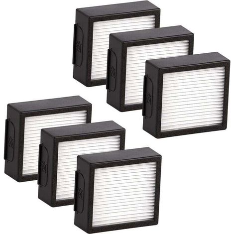 (6 pièces) Filtre HEPA de remplacement compatible avec l'aspirateur robot iRobot Roomba Combo J7+ plus/Combo j5+ Combo j9+ Kit d'accessoires de filtres HEPA 6 pièces (UNIQUEMENT POUR la série Combo J)