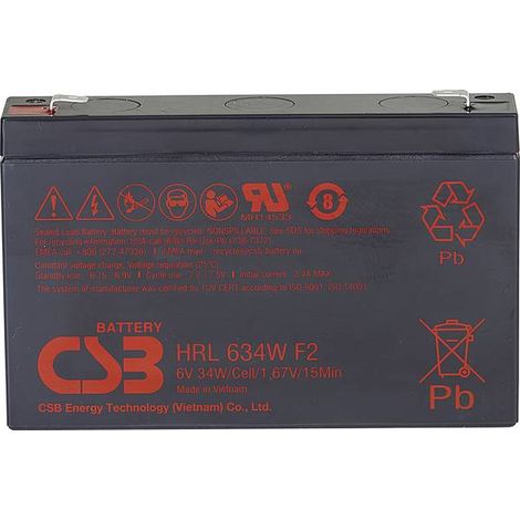 csb HRL 634W batteria VRLA 6 V 8,4 Ah