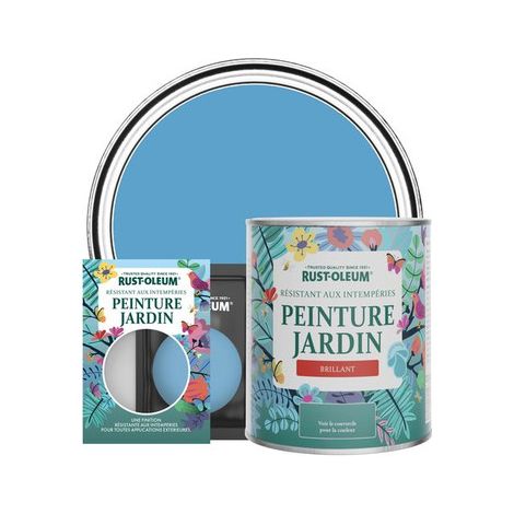 Peinture Jardin, Finition Brillante - Céruléen (1/3)