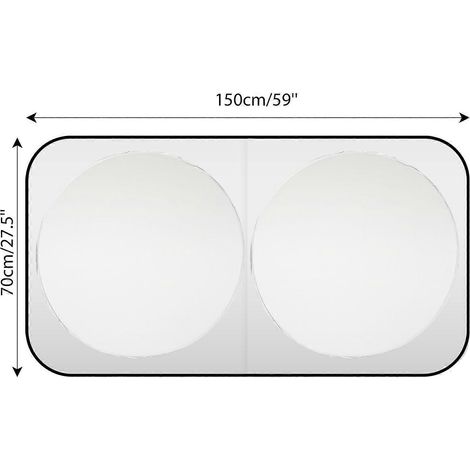 Pare-soleil de pare-brise de voiture, protection UV, protection solaire pliable, visière, parasol, accessoires auto, 150 x 70 cm (1/5)