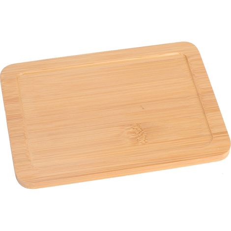 Plateau En Bambou - Plateau À Thé Rectangulaire - Pour Service De Boissons Et Apéritif - 1 Pièce (1/5)