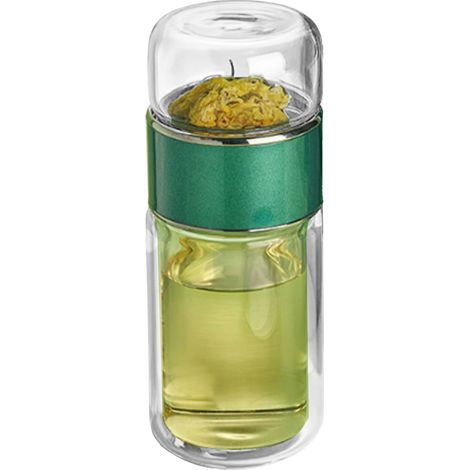 280 ml doppelwandiger, isolierter, transparenter Tee-Eibecher für den täglichen Aufguss.