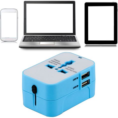 Multifunktionaler Reiseadapter, tragbarer Adapter, Universalstecker- und -buchsenkonverter (1/5)