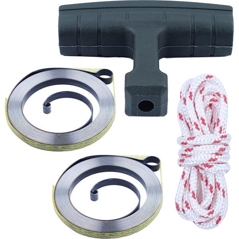 Kit de corde de ressort de rappel pour Husqvarna 257 254 XP pour poignée de démarreur de tronçonneuse 501630203, ressort de rappel, poignée, corde (1/5)