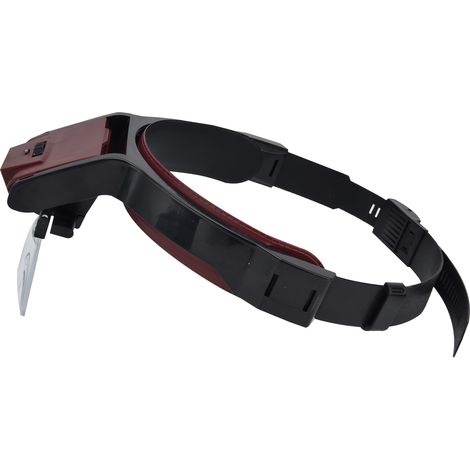 Loupe frontale LED pour bijoux, quatre groupes de lentilles, idéale pour lire, peindre, réparer et apprécier les bijoux. (1/5)