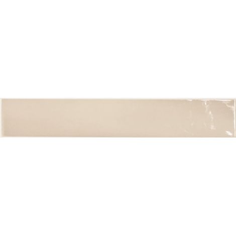 Carrelage mur effet zellige beige 6,5x40 cm MANACOR BEIGE ARGILE (vendu par boite de 1m2) (1/3)
