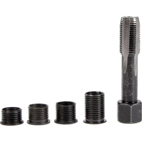 Kit de Réparation Filet de Bougie M12 x 1,25 mm - 5 pcs - Réparation Précise et Durable - Acier - D-Work (1/5)
