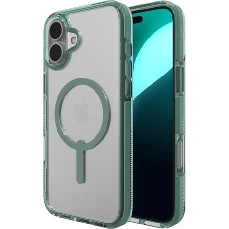 Coque de protection Zagg Santa Cruz Snap compatible MagSafe pour iPhone 16 Plus (verte)