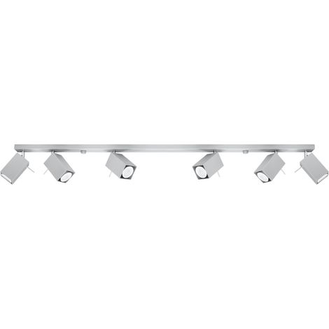 Lampada da soffitto venzo 6 GU10 grigio lumilo 04.204.62 (1/5)