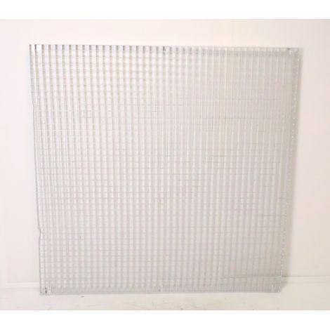 Grille Caillebotis en Aluminium 1350X1350 mm Maille 30X30 mm Blanc