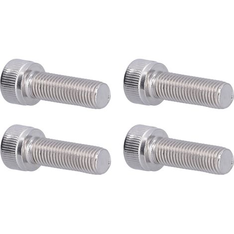 Lot de 4 vis à tête cylindrique hexagonale M10x30 inox A2-70 DIN 912 pas fin 1.25mm 700N/mm² boulonnerie DIY auto moto maquette (1/5)