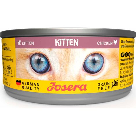 Josera Kitten Húmedo - Alimento Completo Húmedo para Gatitos Sin Cereales - 85 g (1/2)
