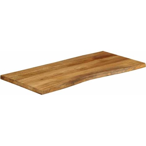 Maison Exclusive - Piano Tavolo 100x60x2,5 cm Bordi Vivi in Legno Massello Mango (1/5)