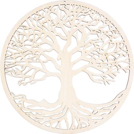 Sculpture murale en bois « La vie des arbres » pour la maison (28 cm) (1/5)