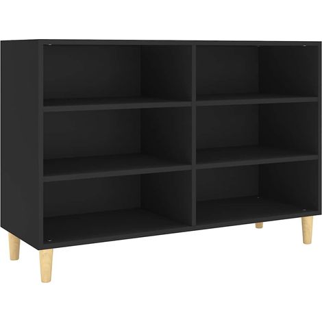 Credenza Nera 103,5x35x70 cm in Legno Multistrato vidaXL