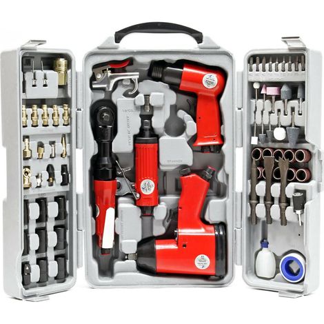 Coffret de 71 Accessoires Pneumatiques pour Compresseur