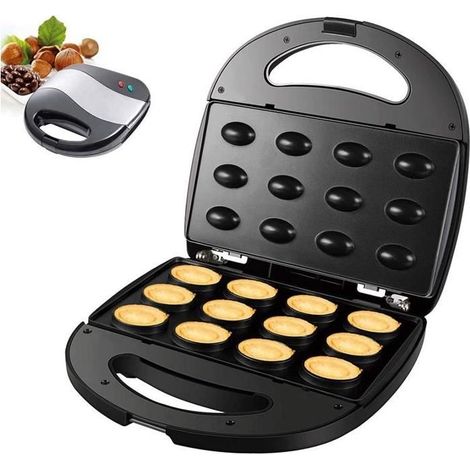 Machine à gâteau électrique aux NoixMachine de Cuisson Automatique à Pain à gaufres aux Noix 750WFour à Casserole pour Petitdéjeun