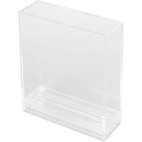 Cadre photo miniature de bureau en PC, double face, transparent, autoportant, pour photos instantanées Instax Mini et Polaroid (film ZIP). (1/5)