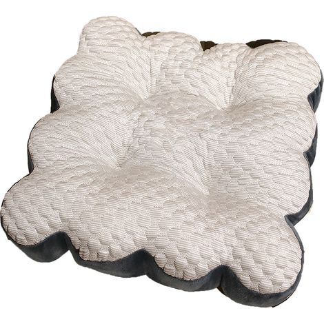 Coussin carré en soie glacée pour siège de rehausseur de coussin de tatami, pour voiture, bureau, maison et pêche, motif Husky sibérien. (1/5)