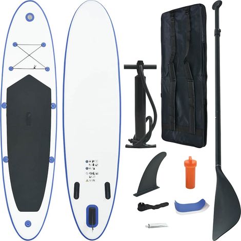 Teenpull – SUP-Board Aufblasbar Blau und Weiß (1/5)