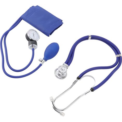Tensiomètre anéroïde professionnel avec stéthoscope à double pavillon, kit de tensiomètre manuel universel avec étui de transport pour adulte (1/5)