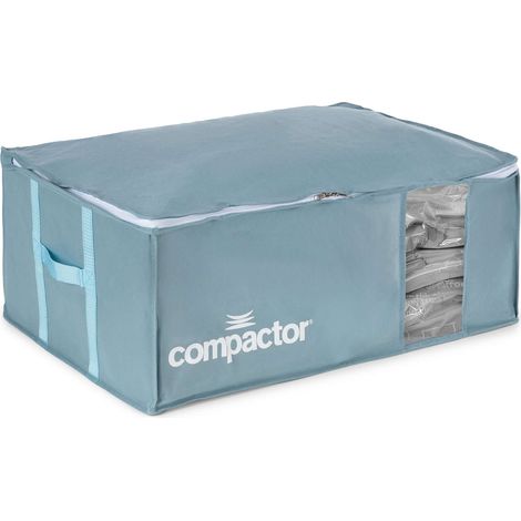 Housse de rangement sous vide XXL - COMPACTOR - 65 x 45 x H.27 cm - Bleu gris
