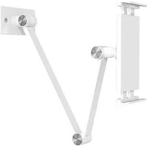 Faltbare und verstellbare Wandhalterung für Tablets und Mobiltelefone von 4,7 bis 12,9 Zoll, weiß, ideal für die Küche. (1/5)