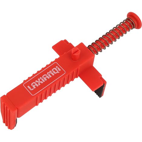 Outil de plomberie pour maçonnerie (lot de 2) : outil de nivellement et de mesure, accessoire de quincaillerie en plastique rouge, tire-tuyau pour maçonnerie rouge (1/5)