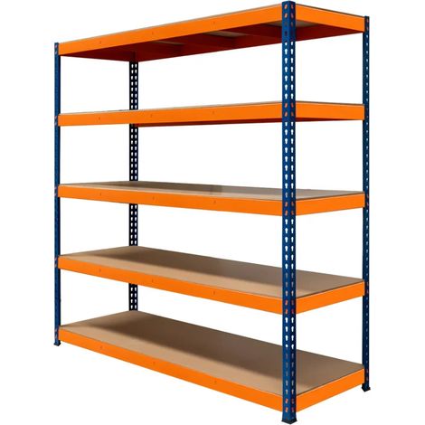 S-Rax 5 Shelf Racking - 180cm x 180cm x 60cm