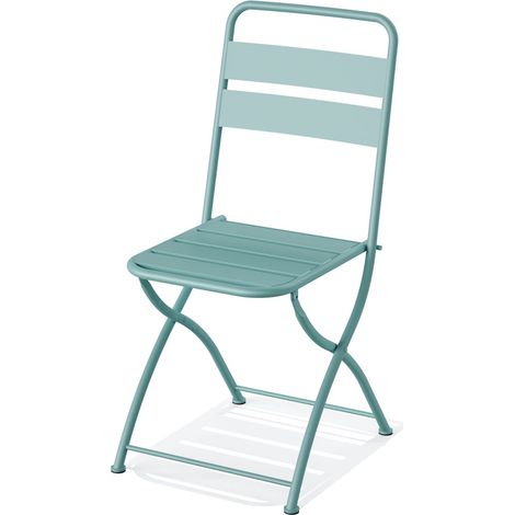 Chaise de Bistrot Pliable en Métal Breeze - lot de 2 - Veba