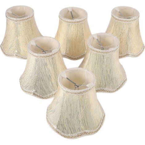 Ensemble de 6 Chandelier abat jours ONLY pour Candle poire clip sur Fitter (1/5)