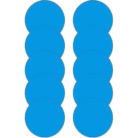 Kit de réparation pour piscine, spa et jacuzzi gonflable (10 pièces) - Patchs ronds bleus auto-adhésifs en PVC (1/5)