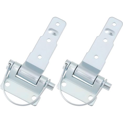 2 Charnières Latérales pour Remorques Et Camions en Acier Galvanisé ZW-03.106 (1/5)