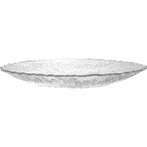 Plateau Design Martelé "Rogelio" 42cm Transparent (1/4)