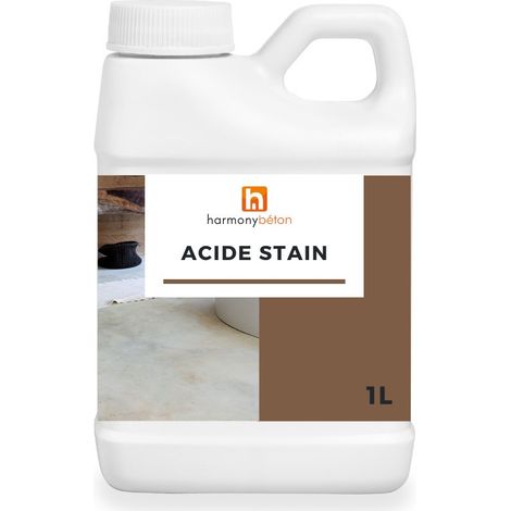 Acide Stain pour béton - 1 L AS 04 Aigue marine - Harmony Béton