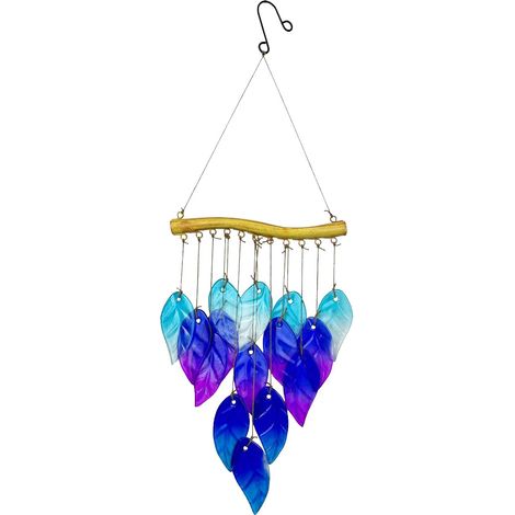 Windspiel beruhigendes melodisches Windspiel Blaues