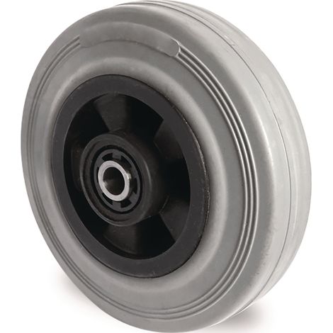 Rueda de repuesto D.125mm Cap.100kg VG gris Eje-D.10mm Long.Buje 50mm TECWERK (1/2)