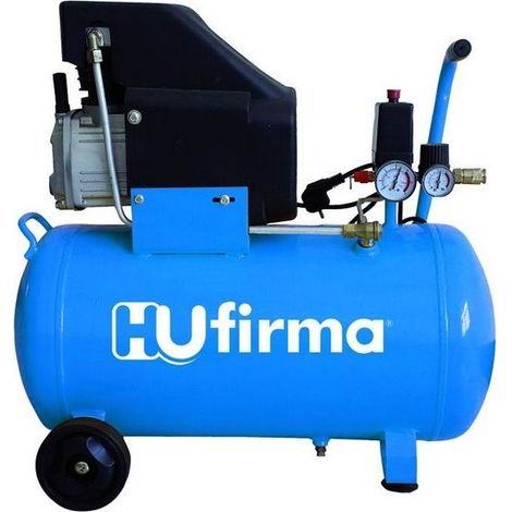 Hu-firma HUCAF-50L Compressore d'aria 50 lt 2 HP 230V Trasmissione Diretta Monocilindrico 8 bar