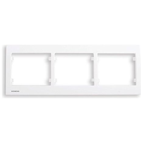 SIEMENS DELTA IRIS PLAQUE TRIPLE HORIZONTALE BLANC SIE266535 (1/5)