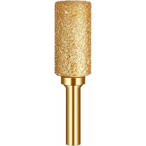 Broche de meulage diamantée - Fraise à métaux pointue à tige de 6 mm, outil de meulage pour fonte/acier inoxydable/carrelage/marbre/pierre (8 mm) (1/3)
