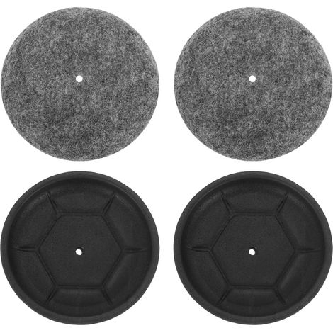 12-teiliges Set robuster Möbeltransportpads, rund, geräuscharm, abriebfest und rutschfest – Grau (1/5)