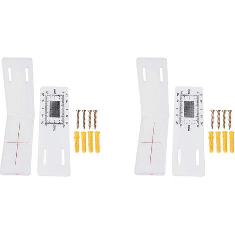 Enregistrement de surveillance des fissures 2X, indicateur de fissures d'angle en acrylique pour l'enregistrement standard des fissures et des angles (1/5)