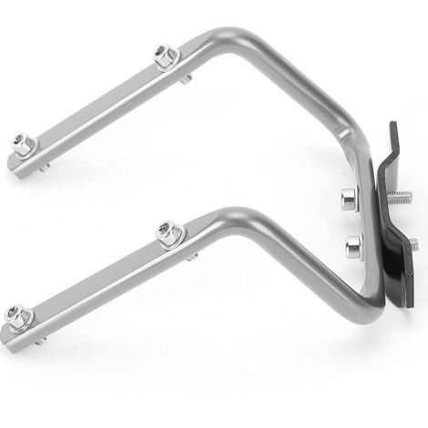 Porte-bidon double pour selle de vélo, adaptateur support bouteille d'eau arrière en argent, convertisseur de tube de selle. (1/5)